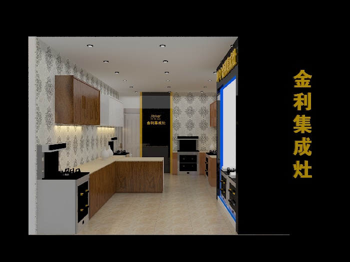 金利集成灶灌云縣旗艦店正門(mén)平面圖